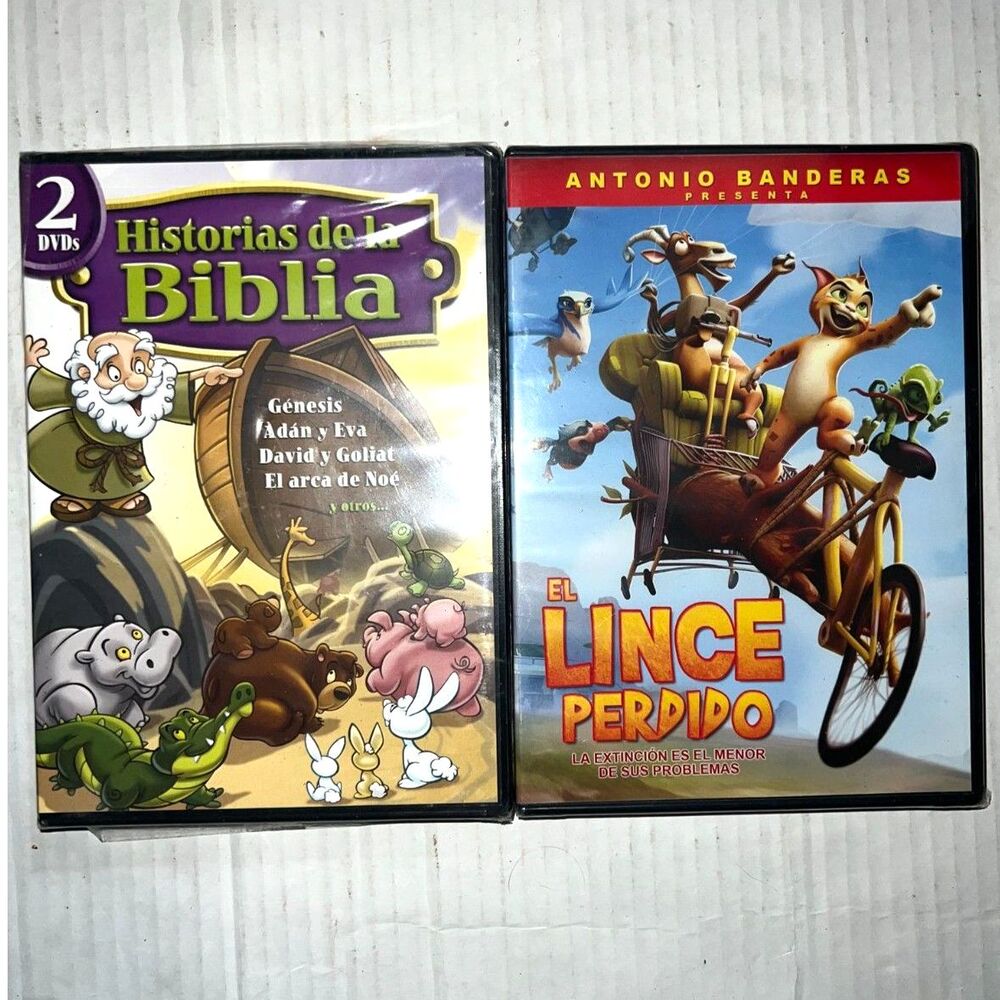 Brand New DVDs historias de la biblia El Lince perdido Antonio Banderas